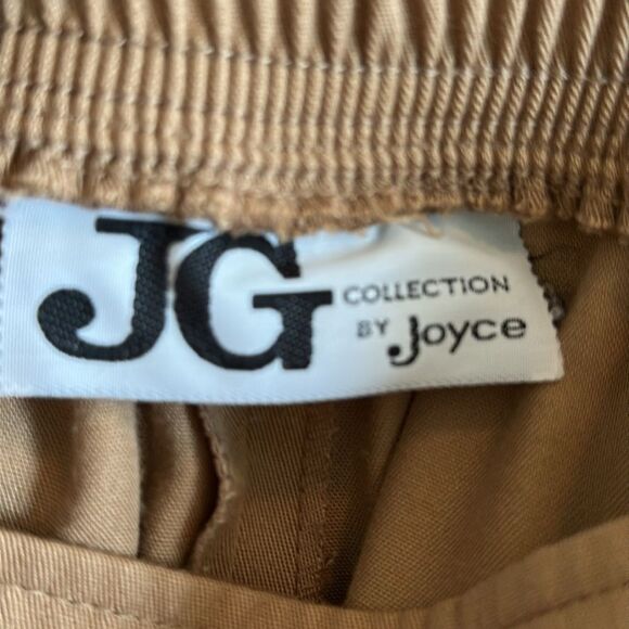 Vintage 70s JG Collection By Joyce High-Waisted Tan/Khaki Wide-Leg Culotte Pants - Picture 8 of 9